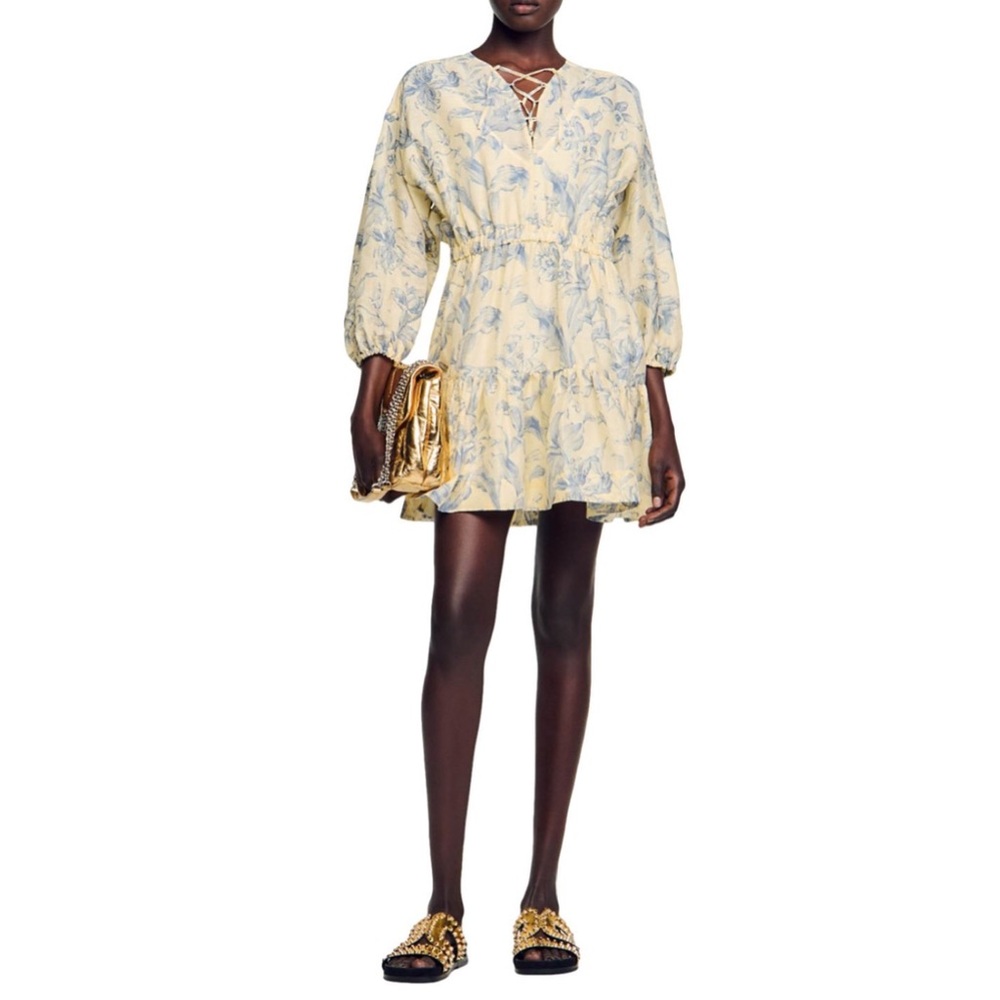 Sandro Josella Floral print dress